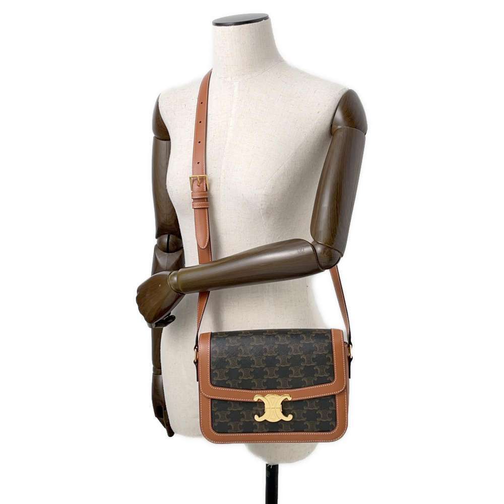 Celine Shoulder Bag Teen Triomphe Leather - Picture 4 of 10
